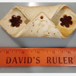 Handmade Cream and Brown Ceramic Aquarium Hideaway